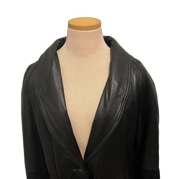 JF Jacqueline Ferrar Women 100% Leather Jacket Size XL - Picture 7 of 9